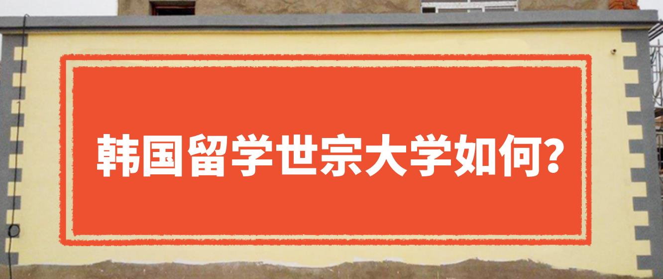 韩国留学世宗大学如何？