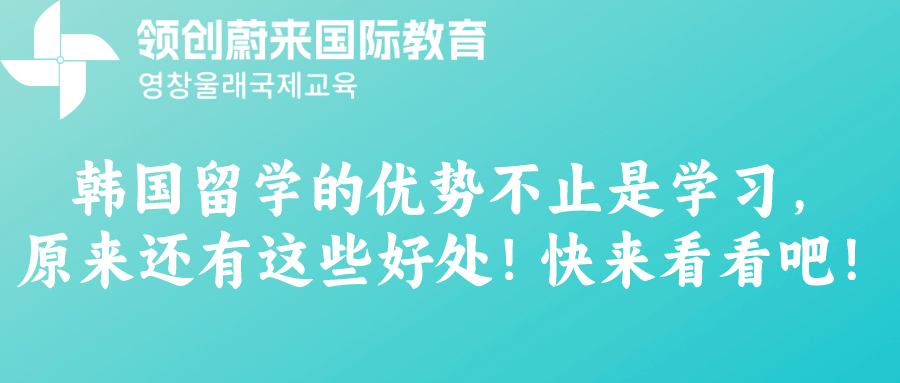 韩国留学的优势不止是学习，原来还有这些好处！快来看看吧！(图1)